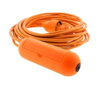 Zenitech - Multiprise Jardin 10m 2x1.5 +Boitier Étanche Orange