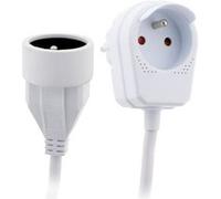 Zenitech - Prolongateur HO5VV-F 3m avec prise gigogne - Blanc