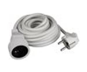 Zenitech - Prolongateur ménager 16A HO5VV-F 3G1mm² - Blanc 1,90m Neutre G