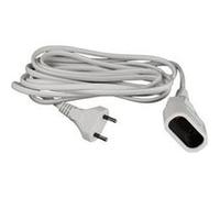 Zenitech - Prolongateur ménager 6A HO3VVH2F 2 x 0,75mm² - Blanc 5m Neutre G