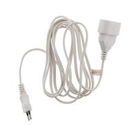 Zenitech Prolongateur qualité HO3VVH2F 2X 0.75 Prise 6A Blanc 5 m