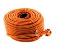 Zenitech - Prolongateur sans terre 16A HO5VV-F 2x1,5mm² 50m - Orange Incolore G