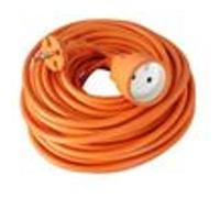 Zenitech - Prolongateur sans terre obturateur 16A - 10m - orange Neutre G