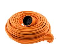 Zenitech - Prolongateur sans Terre obturateur 16A HO5VV-F 2x1,5mm² 20m - Orange