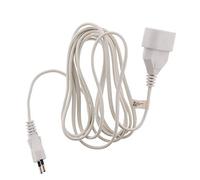 Zenitech - Rallonge 3m - HO3VVH2F 2x0,75mm² 6A - Blanc