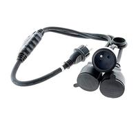 Zenitech - Prolongateur à triple tête pour chantier HO7RN-F 16A 3G1,5 mm² Noir 1 m