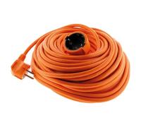 Zenitech Rallonge Électrique 25m Prolongateur 16A Schuko Câble H05VV-F | 3G1,5mm², Usage Extérieur et Jardin, Orange, 3680W Max sous 230V, Conforme CE, Matière Auto-Extinguible, Installation Simple