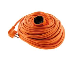 Zenitech Rallonge Électrique 25m Prolongateur 16A Schuko Câble H05VV-F | 3G1,5mm², Usage Extérieur et Jardin, Orange, 3680W Max sous 230V, Conforme CE, Matière Auto-Extinguible, Installation Simple