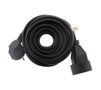 Zenitech Rallonge Électrique Noir 3m Prolongateur 16A 2P+T Câble H05VV-F | 3G1,5mm², Usage Intérieur, Noir, Sécurité Enfant, 3680W Max sous 230V, Certifiée NF, Matière Auto-Extinguible