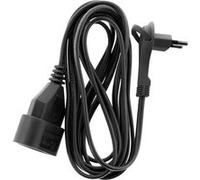 Zenitech - Rallonge électrique / Prolongateur - 6A 3m - Fiche plate - Noir Noir