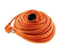 Zenitech Rallonge électrique Schuko 2P+T 25 m – 16A H05VV-F 3G1,5mm² Orange