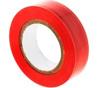 Zenitech - Rouleau Adhésif Isolant PVC 0,15mm - Idéal pour Travaux Électriques - Largeur 15mm - Longueur 10m - Repérage Facile - Rouge - 10m (Lot de 5)