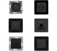 Zenitech - Set de 2 prises 16A + 2 interrupteurs va et vient + prise RJ45 + prise TV - idéal T3