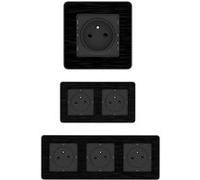 Zenitech - Set de 3 prises 2P+T simple, double et triple