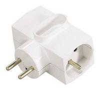 Triplite latérale ZENITECH 2x16A + 1x6A - Blanc