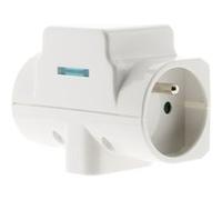 Zenitech Parafoudre Triplite 2x16A 2P+T + 1x6A 2P - Blanc