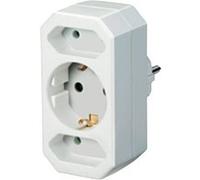 Zenitech - Triplite Schuko 2x2,5A + 1x16A - Blanc Blanc