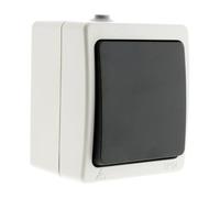 Interrupteur va et vient 10A IP54 - noir - Aquae - Zenitech