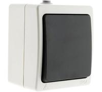 Zenitech Va et Vient 10A IP54 - Noir - Aquae (Lot de 5)