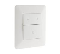 Zenitech - Variateur LED 3 boutons avec mémoire d'intensité lumineuse - Blanc -