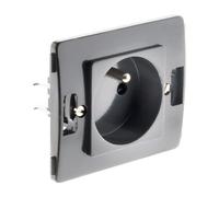 Zenitech Venus prise 2P+T 16A - Noir