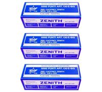 Zenith Lot De 3 Boîtes De 5000 Agrafes 130/E n Acier
