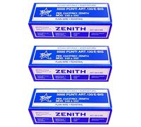 ZENITH Lot de 3 Boîtes de 5000 agrafes 130/E n acier
