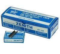 Zenith modèle 548 et 590 - Lot de 10 boîtes de 1 000 agrafes en acier naturel, pour agrafeuses - Type : 6/4