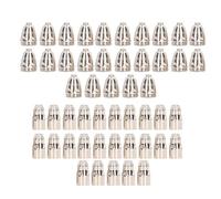 ZenithAur Kit de consommables pour torche de découpe plasma 50 pièces avec ouverture de 1,5 mm, pièces de rechange pour électrode de buse plasma en cuivre pour découpe de plaques