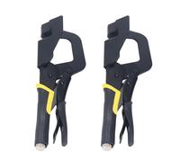 ZenithAur Lot de 2 pinces d'angle à 90 degrés en acier au carbone avec joint en T à angle droit avec conception en forme de V pour le travail du bois et la construction d'armoires
