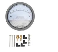 ZenithAur Manomètre différentiel avec interface à filetage femelle 1/8, manomètre différentiel à pointeur pour détection de filtre CVC et microélectronique