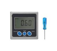 ZenithAur Niveau numérique en alliage d'aluminium, rapporteur numérique magnétique 4x90 degrés avec verrouillage des données et écran LCD pour la mesure du niveau et de l'angle (Aimant simple face)