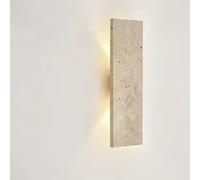 ZenithBeam Applique Murale Intérieure, Appliques Murales En Pierre Naturelle,LED Lumière Chaude 10W, Luminaires Applique Murale Chambre 32CM