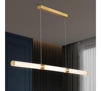 ZenithBeam LED Lustre Suspendu Moderne,RéGlable Lustre Salon,Dimmable Suspension Luminaire Pour Table De Salle à Manger,Suspensions D'éClairage IntéRieur Pour Cuisine,Chambre,Table D'éTude, Bar,L120CM