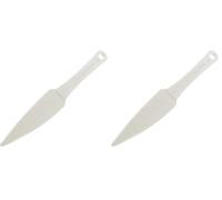 Zenker 41137 Spatule Blanche de pâtisserie, spatule à pâtisserie, Pelle à gâteaux, Plastique, Blanc, 24,5 x 4 cm (Lot de 2)