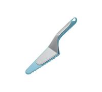 Zenker 41217 Pelle à tarte 2 en 1, pelle à tarte, ustensile de cuisine, ustensile de pâtisserie, Plastique, gris, Bleu, 27,5 x 7 cm