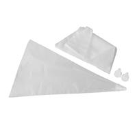 Zenker Poches à douille 42785 – Lot de 20 jetables et 3 embouts réemployables, blanc 32 cm