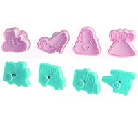 Zenker 42876 Set de 4 Emporte-pièces, Plastique, Rose, , 34 x 11.7 x 5.5 cm