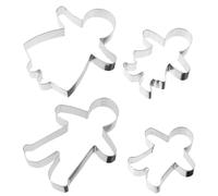 Zenker Emporte-pièces 42958 – Ensemble de 2 Bonhommes pain d'épices, Acier Argent, 16 x 13 x 2,5 cm