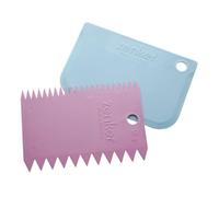 Zenker Ensemble de 2 cornes à pâtisserie 43918 – plastique 12 x 8 cm, bleu/rose (aléatoire)