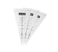 Zenker 44732 Lot de 10 poches à douilles jetables en plastique, poche à douille graduée, poche a douille, poches à douille pro, accessoire pâtisserie, Plastique, 30 x 15 cm
