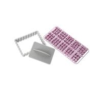 Zenker 44827 emporte pièce personnalisé biscuit et tampon lettre alphabet, petit beurre, kit de pâtisserie, Plastique, 8,5 x 6,3 cm, Rose 5