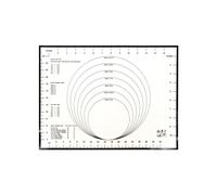 Zenker Tapis de cuisson 44899 en silicone antiadhésif fibre de verre 40x30 cm Noir/Blanc