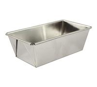 Zenker 62234 Mini moule à cake en bande étamée 15,5 x 8,5 x 5 cm, ligne Silver, couleur : argenté, quantité : 1 pièce