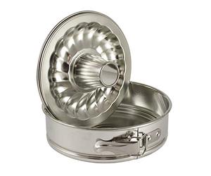 Zenker 62236 Mini moule à tarte ouvrable à double fond en bande étamée Ø15,5 x 4,5 cm, ligne Silver, couleur argentée, quantité : 1 pièce