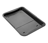 Zenker Plaque de cuisson 6538 – plat à pizza en acier noir 35–52 x 32 x 3 cm