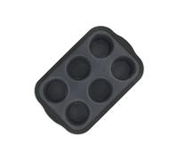 Zenker Moule à muffins 685534 – Silicone, fibre de verre & nylon, Gris 28,3×18,3×3 cm