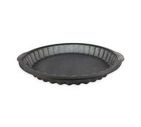 Zenker 685536 Moule à tarte en silicone fibre de verre, moule à tarte, moule pour tarte et quiche, moule à pâtisserie, Silicone fibre de verre, Gris, 25 cm