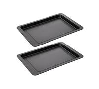 Lot de 2 plaques à pizza rectangulaires 42/29/2,5 cm en acier Spécial crountries Spécial crountries Zenker Spécial crountries