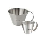Zenker Set de 2 verres doseurs gradués en inox 250 ml et 1 litre
